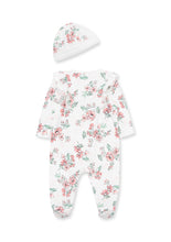 Load image into Gallery viewer, Whimsical Floral Footie &amp; Hat
