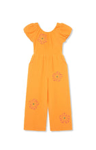 Load image into Gallery viewer, Orange Bubble Sleeve Jumpsuit

