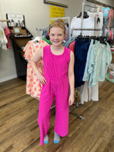 Load image into Gallery viewer, Pink Geovelour Jumpsuit
