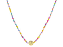 Load image into Gallery viewer, Rainbow Initial Necklace