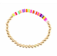 Load image into Gallery viewer, Gold Beaded Rubber Disk