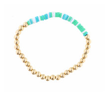 Load image into Gallery viewer, Gold Beaded Rubber Disk