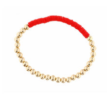 Load image into Gallery viewer, Gold Beaded Rubber Disk