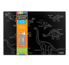Load image into Gallery viewer, Chalkboard Dinosaur Placemat
