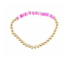 Load image into Gallery viewer, Gold Beaded Rubber Disk