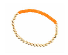 Load image into Gallery viewer, Gold Beaded Rubber Disk