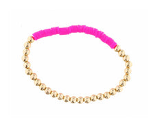 Load image into Gallery viewer, Gold Beaded Rubber Disk
