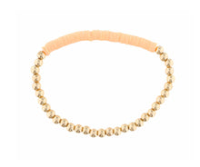 Load image into Gallery viewer, Gold Beaded Rubber Disk