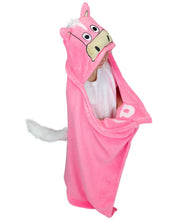 Load image into Gallery viewer, Pink Horse Critter Blanket

