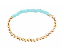 Load image into Gallery viewer, Gold Beaded Rubber Disk