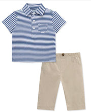 Load image into Gallery viewer, Striped Polo-Pant Set
