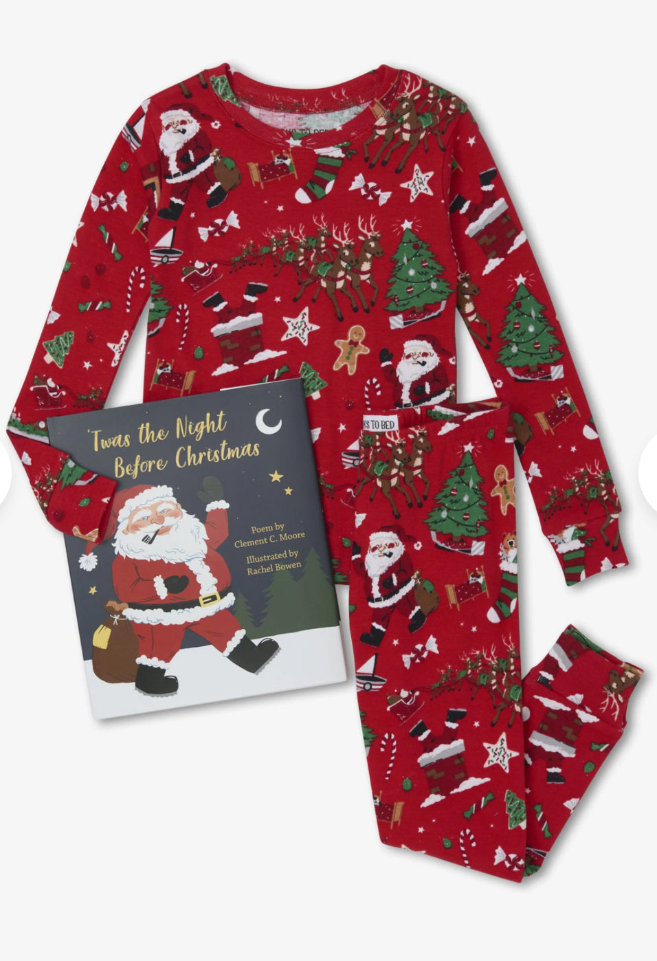 Twas the Night Before Christmas Red PJ Set