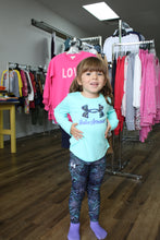 Load image into Gallery viewer, Girls UA Warped Big Logo Legging Set
