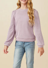 Load image into Gallery viewer, Lavender Knit Ribbed Top
