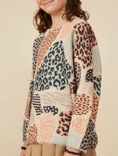Load image into Gallery viewer, Fuzzy Abstract Leopard Sweater
