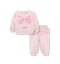 Load image into Gallery viewer, Pink Ruffle Pant Set
