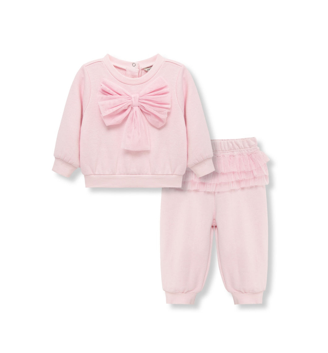 Pink Ruffle Pant Set
