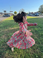 Load image into Gallery viewer, Bouquet Floral Peter Pan Dress
