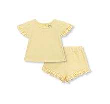Load image into Gallery viewer, Yellow Ruffle Shorts
