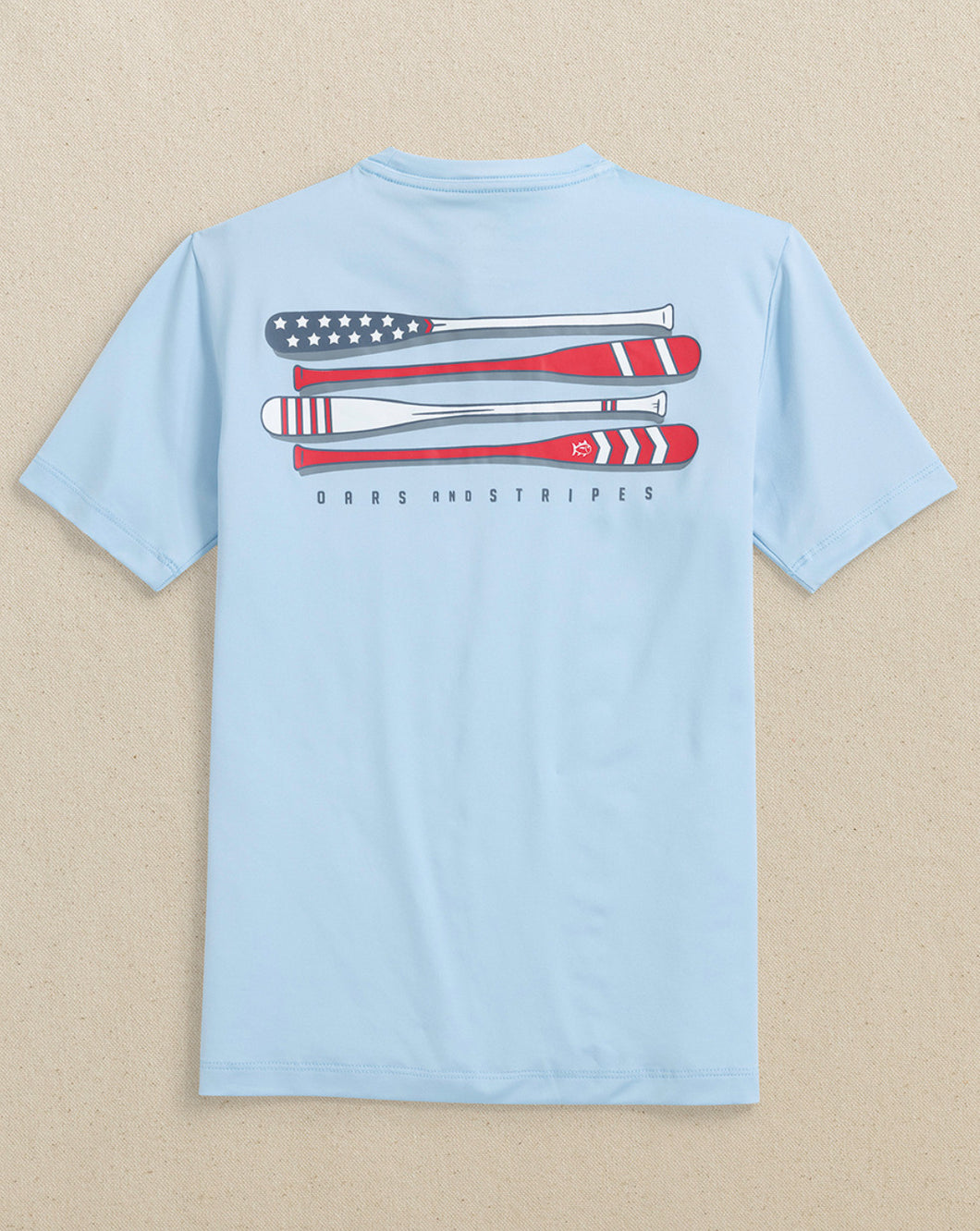 SS Oars and Stripes Perf Tee