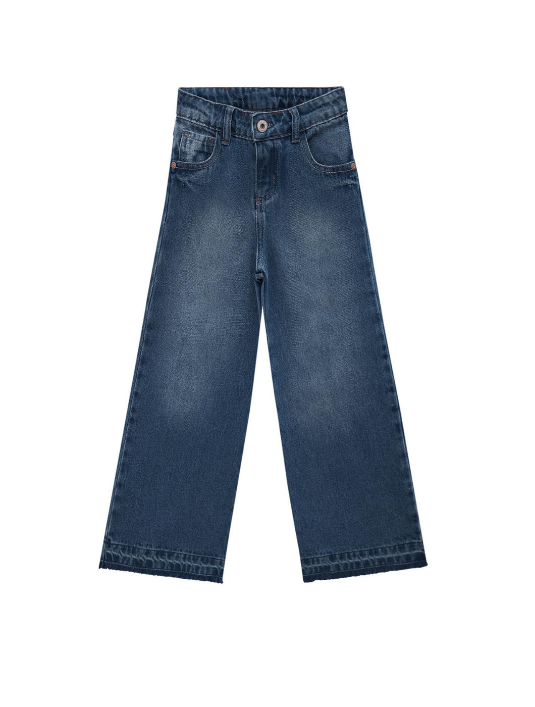 Wide Leg Blue Denim