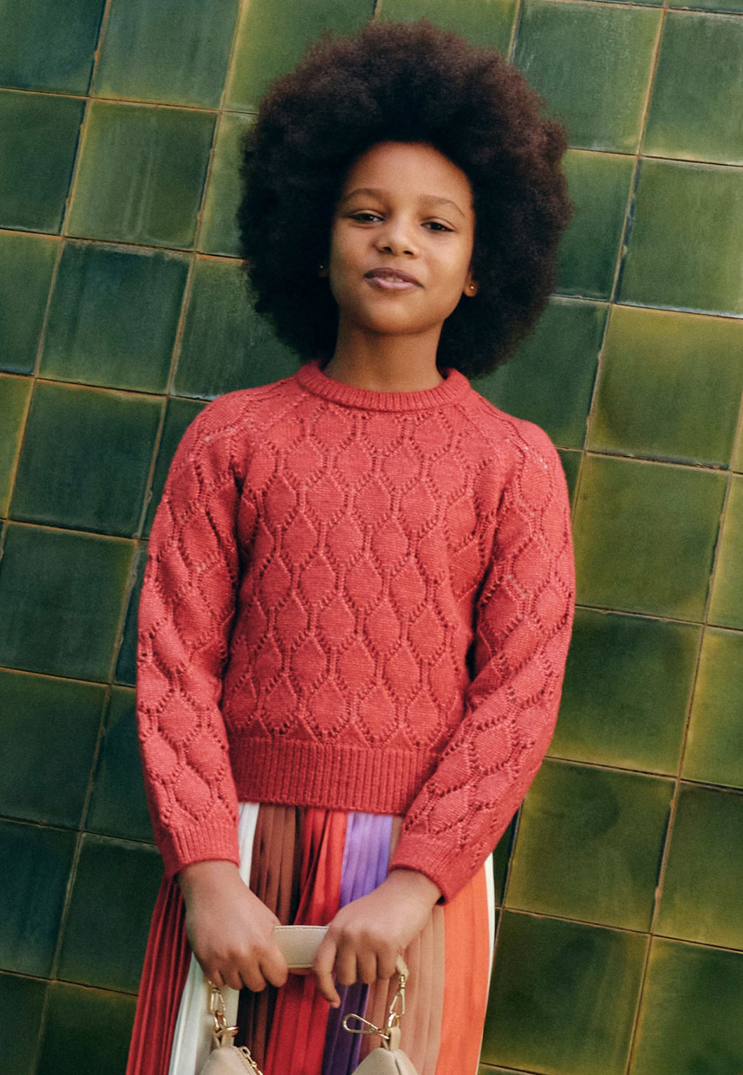 Shiny Openwork Sweater