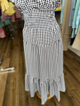Load image into Gallery viewer, Black Check Long Skirt
