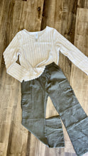 Load image into Gallery viewer, Army Green Cargo Pant
