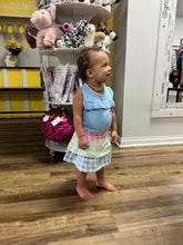 Load image into Gallery viewer, Blue Knit Ruffle Tank
