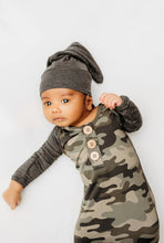 Load image into Gallery viewer, Camo Knot Gown w Hat
