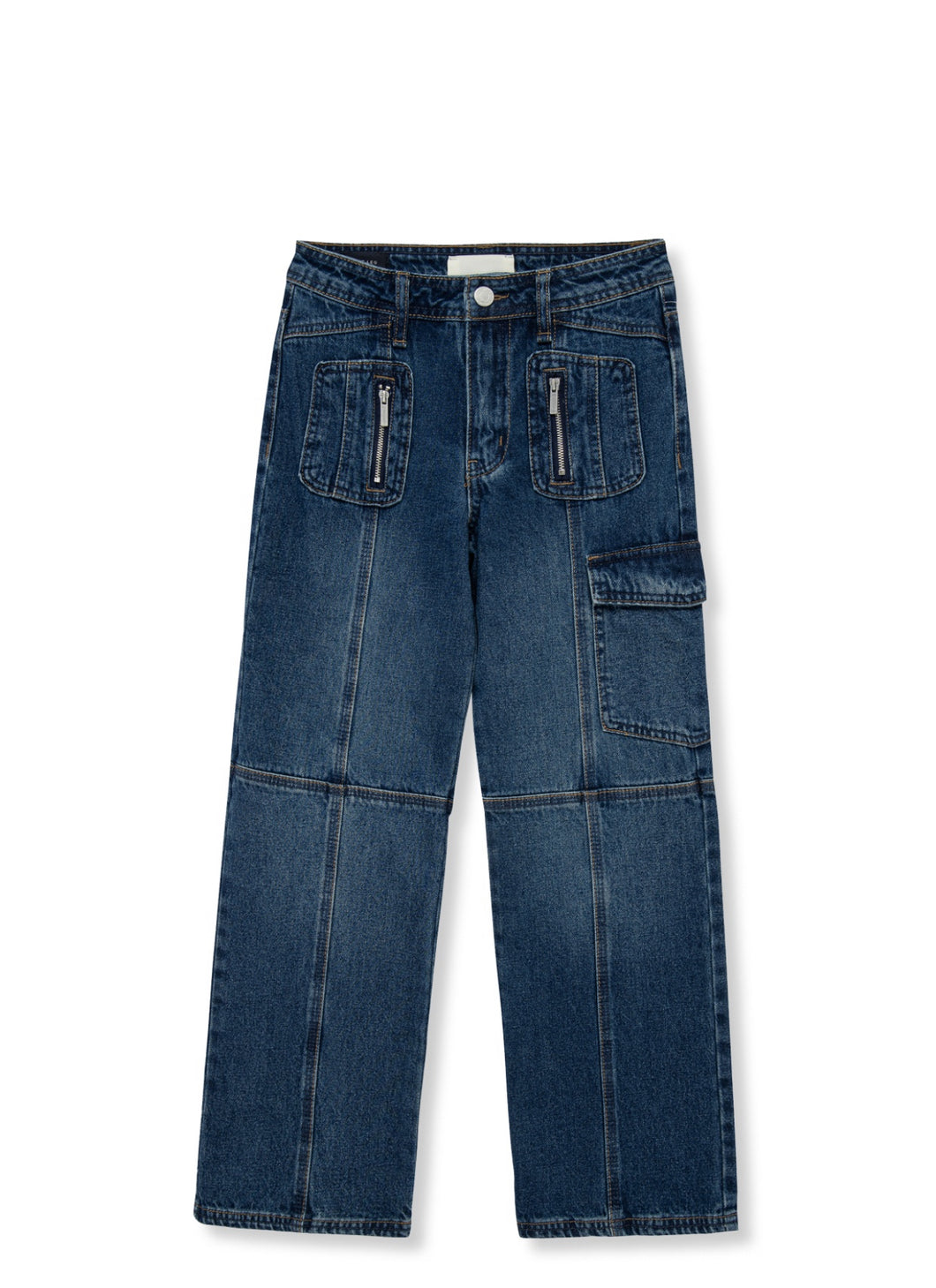 Seamed Wide Leg Jean