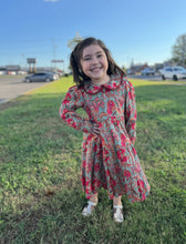 Load image into Gallery viewer, Bouquet Floral Peter Pan Dress
