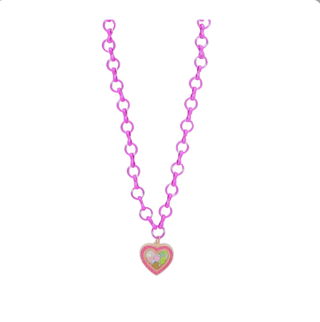Confetti Heart Necklace