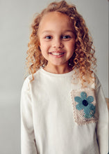Load image into Gallery viewer, Tee w Crochet Pocket
