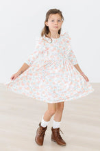 Load image into Gallery viewer, Pretty Pumpkin Ruffle Twirl Dress
