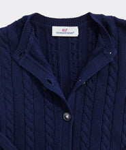 Load image into Gallery viewer, Nautical Navy Cable Cardigan
