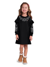 Load image into Gallery viewer, Embroidered Sweatshirt Dress
