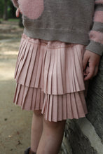 Load image into Gallery viewer, Blush Pleated Suede Skirt
