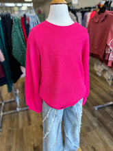 Load image into Gallery viewer, Hot Pink Knit Sweater
