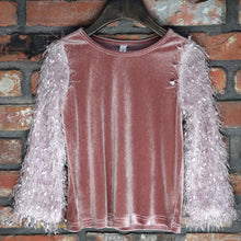 Load image into Gallery viewer, Dusty Pink Shaggy Sleeve
