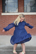 Load image into Gallery viewer, Navy Ruffles Dress
