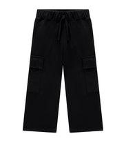 Load image into Gallery viewer, Black Cargo Knit Pant
