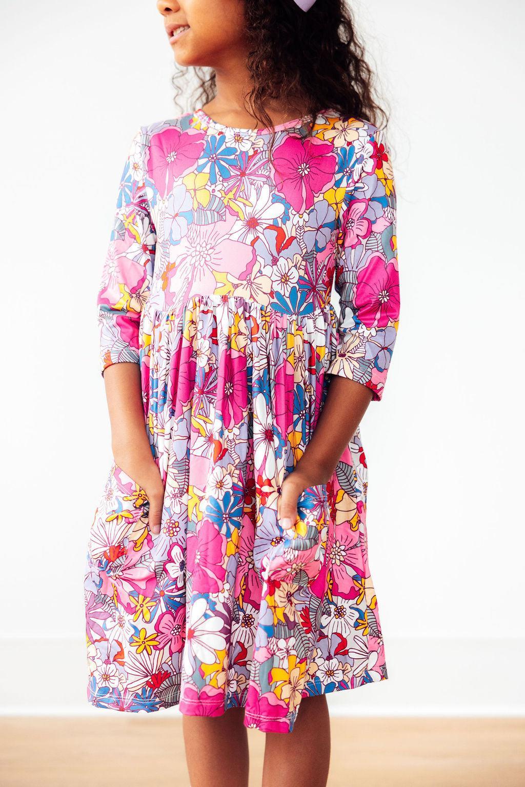 Mauve What's Up Buttercup Twirl Dress