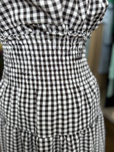 Load image into Gallery viewer, Black Check Long Skirt
