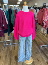 Load image into Gallery viewer, Hot Pink Knit Sweater
