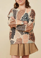 Load image into Gallery viewer, Fuzzy Abstract Leopard Sweater
