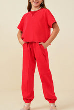 Load image into Gallery viewer, Red Paneled Joggers
