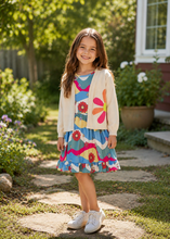 Load image into Gallery viewer, Groovy Floral Dress w/ Cardigan
