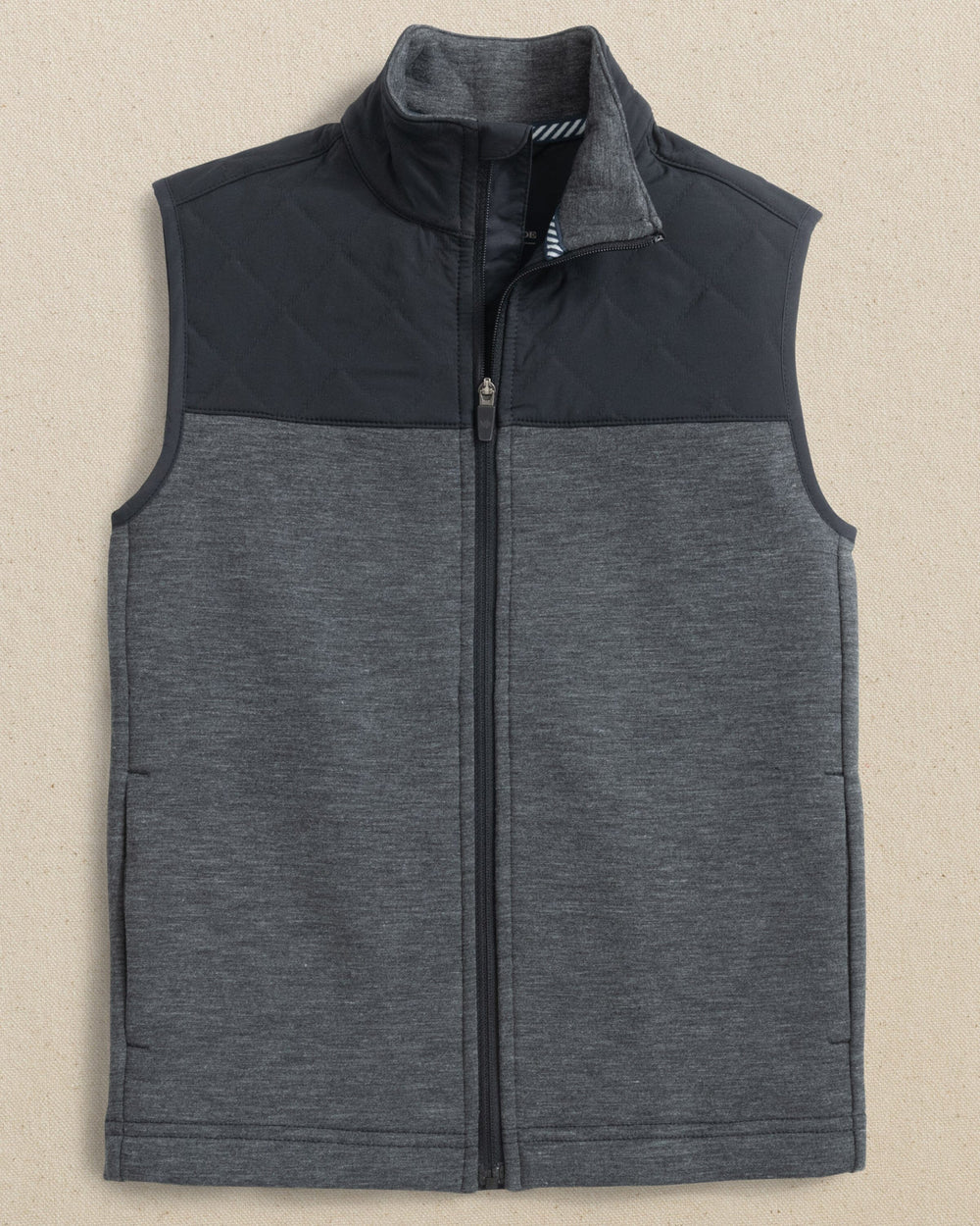 Caviar Black Waterfront Quilted Vest