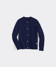 Load image into Gallery viewer, Nautical Navy Cable Cardigan

